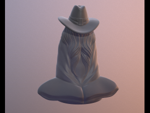 Old mage 3D print model 3D 打印模型