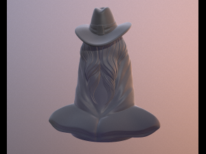 Old mage 3D print model 3D 打印模型