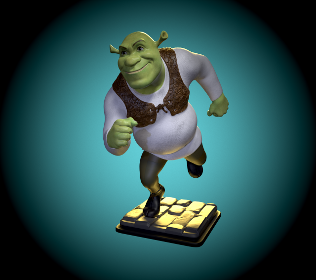 Shrek Fan Art 3d Print Model 3D Принт Модель In Монстры И Существа.