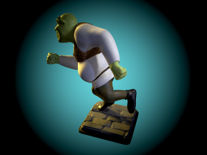 Shrek fan art 3d print model Modelo de Impressão 3D
