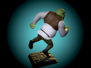Shrek fan art 3d print model Modelo de Impressão 3D