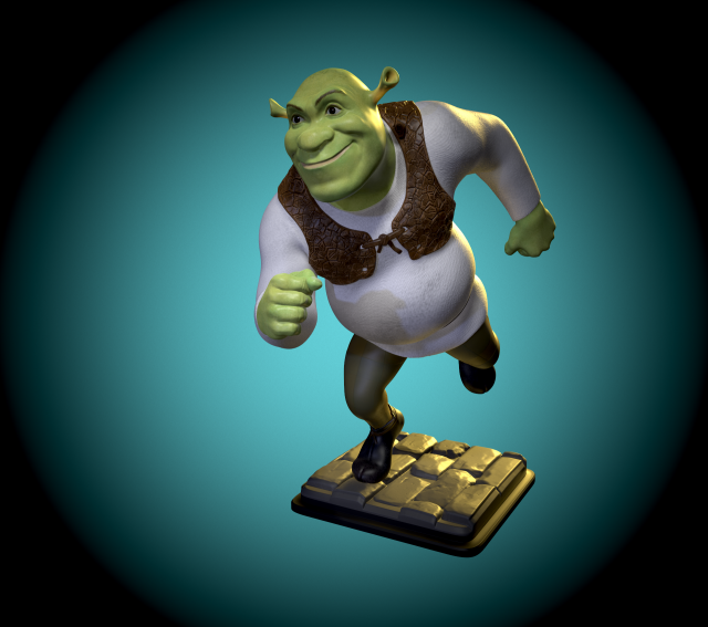 Shrek Fan Art 3d Print Model 3D Принт Модель In Монстры И Существа.