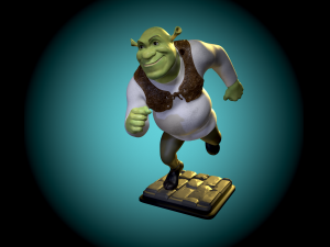 Shrek fan art 3d print model Modelo de Impressão 3D