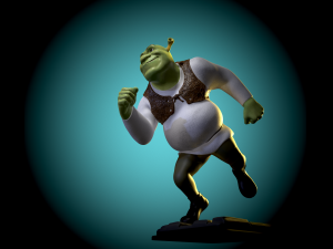 Shrek fan art 3d print model Modelo de Impressão 3D