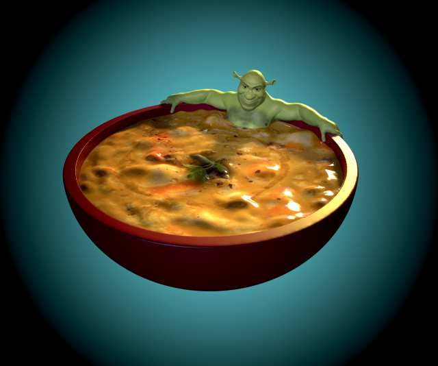 A plate with Shrek Modello di stampa 3D .c4d .max .obj .3ds .fbx .stl .blend