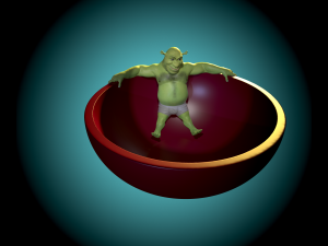 A plate with Shrek 3D 打印模型
