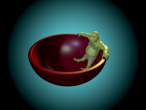 A plate with Shrek 3D 打印模型