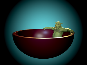 A plate with Shrek 3D 打印模型
