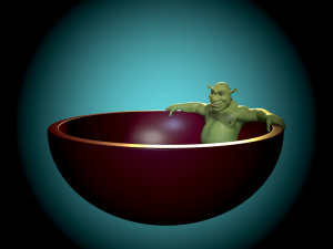 A plate with Shrek 3D 打印模型
