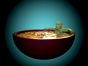 A plate with Shrek 3D 打印模型