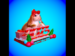 Cute and chubby rabbit 2023 3D print model 3D print model Model do druku 3D