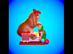 Cute and chubby rabbit 2023 3D print model 3D print model Model do druku 3D