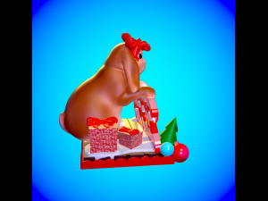 Cute and chubby rabbit 2023 3D print model 3D print model Model do druku 3D