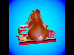 Cute and chubby rabbit 2023 3D print model 3D print model Model do druku 3D