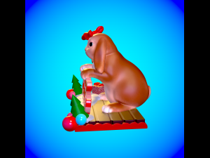 Cute and chubby rabbit 2023 3D print model 3D print model Model do druku 3D
