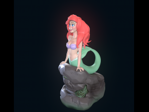 The Little Mermaid 3D-Druckmodell