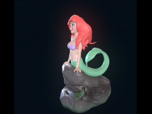 The Little Mermaid 3D-Druckmodell
