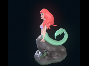 The Little Mermaid 3D-Druckmodell