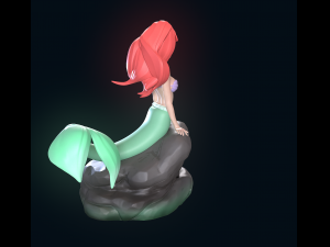 The Little Mermaid 3D-Druckmodell