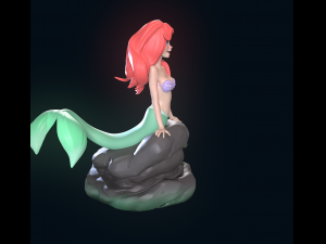 The Little Mermaid 3D-Druckmodell