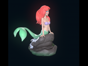 The Little Mermaid 3D-Druckmodell