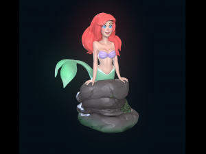 The Little Mermaid 3D-Druckmodell