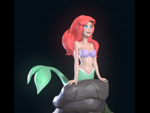 The Little Mermaid 3D-Druckmodell
