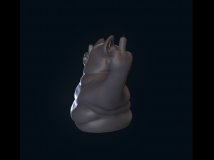 Dissatisfied cat 3D Print Model