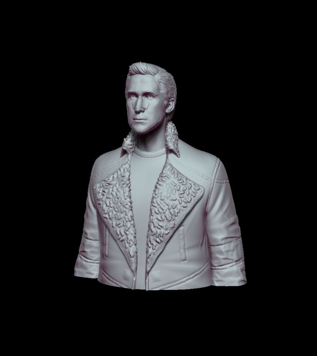 K from The Blade Runner fanart 3D Принт Модель .c4d .max .obj .3ds .fbx .stl .blend 
