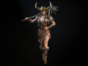 वाइकिंग महिला 3D मॉडल