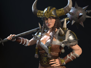 viking lady 3Dモデル