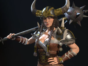 viking lady 3D Model