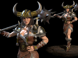 viking lady 3Dモデル
