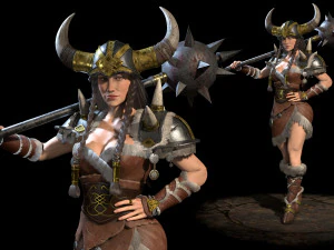 viking lady 3D Model