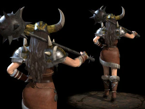 viking lady 3D Model