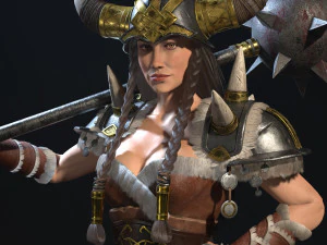 viking lady 3D Model