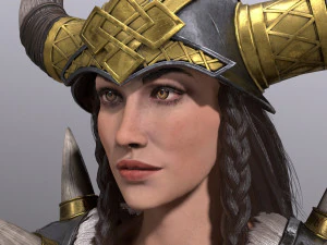 viking lady 3D Model