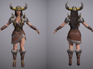 viking lady 3Dモデル