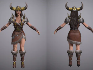 viking lady 3D Model