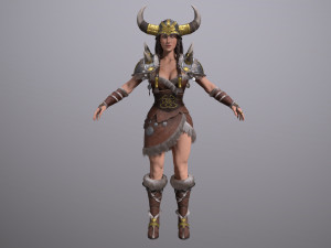 viking lady 3Dモデル