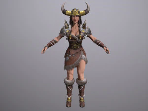 viking lady 3D Model
