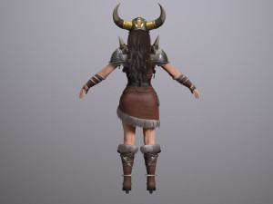viking lady 3Dモデル