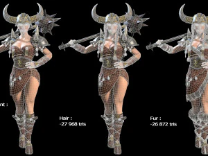 viking lady 3D Model