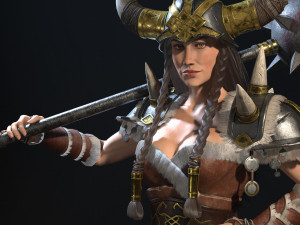 viking lady 3Dモデル