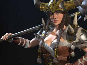 viking lady 3D Model