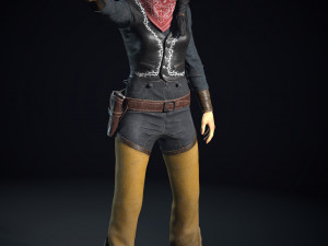 bandit low-poly Model 3D