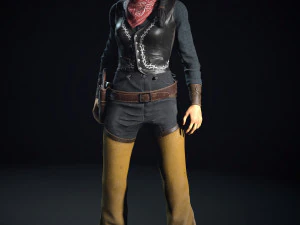 bandit low-poly 3D Model