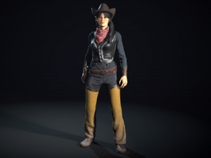 bandit low-poly Model 3D