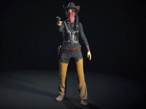 bandit low-poly 3D Model