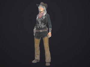 bandit low-poly Model 3D